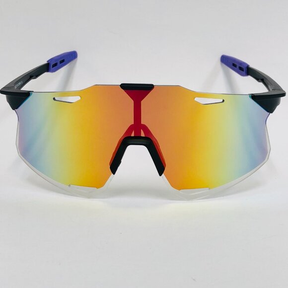 Sports Men Sunglasses Multi Mirror Lens Large Frame Fashion Style Reflective New - Picture 2 of 3